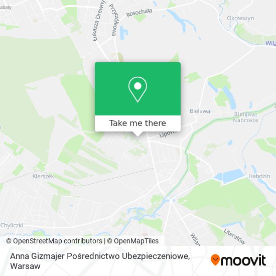 Anna Gizmajer Pośrednictwo Ubezpieczeniowe map