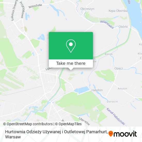 Hurtownia Odzieży Używanej i Outletowej Pamarhurt map