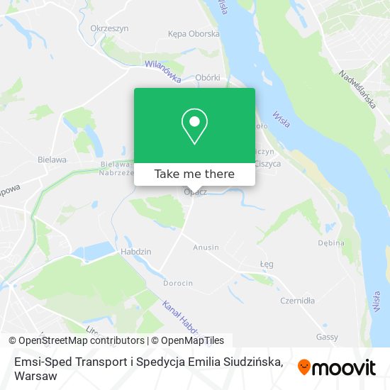 Карта Emsi-Sped Transport i Spedycja Emilia Siudzińska