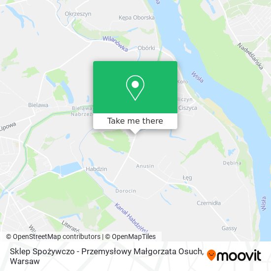 Sklep Spożywczo - Przemysłowy Małgorzata Osuch map