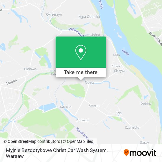 Карта Myjnie Bezdotykowe Christ Car Wash System