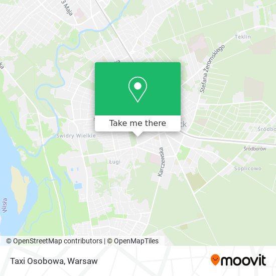 Taxi Osobowa map