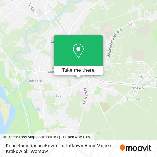 Kancelaria Rachunkowo-Podatkowa Anna Monika Krakowiak map