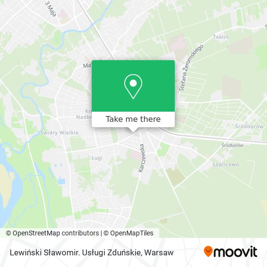 Lewiński Sławomir. Usługi Zduńskie map