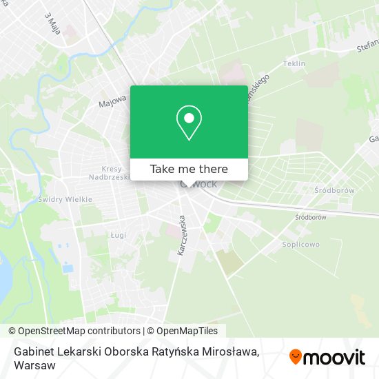 Gabinet Lekarski Oborska Ratyńska Mirosława map