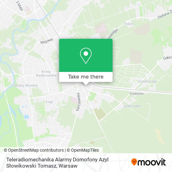 Teleradiomechanika Alarmy Domofony Azyl Słowikowski Tomasz map