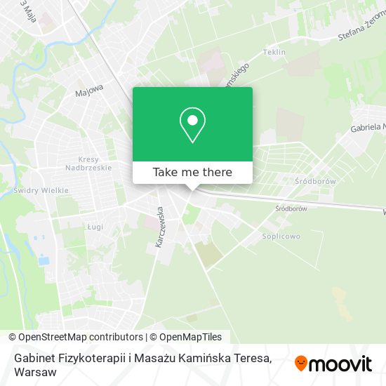 Gabinet Fizykoterapii i Masażu Kamińska Teresa map