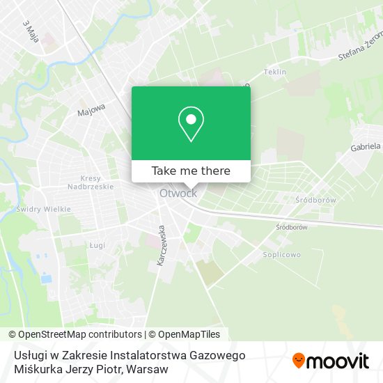 Usługi w Zakresie Instalatorstwa Gazowego Miśkurka Jerzy Piotr map