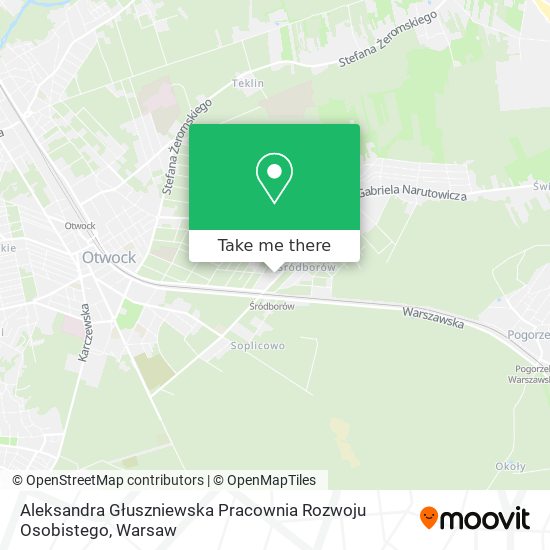 Aleksandra Głuszniewska Pracownia Rozwoju Osobistego map