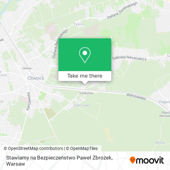 Stawiamy na Bezpieczeństwo Paweł Zbrożek map