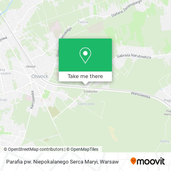 Parafia pw. Niepokalanego Serca Maryi map