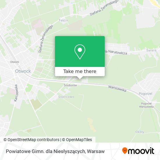 Powiatowe Gimn. dla Niesłyszących map