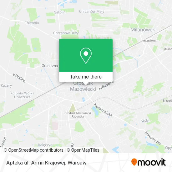 Карта Apteka ul. Armii Krajowej