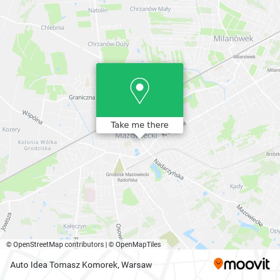 Карта Auto Idea Tomasz Komorek