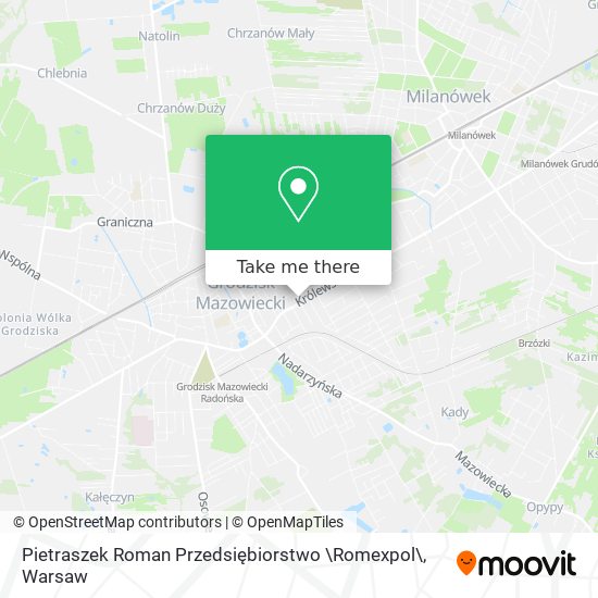 Pietraszek Roman Przedsiębiorstwo \Romexpol\ map