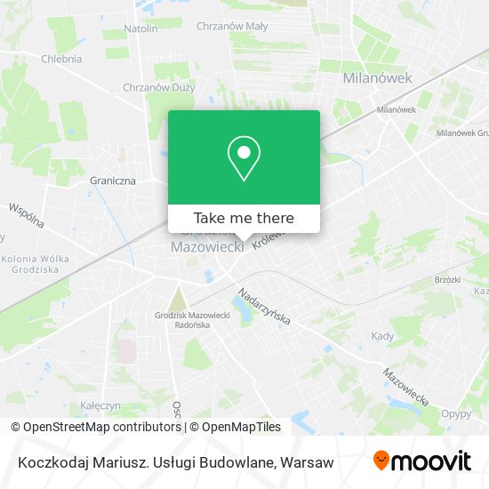 Koczkodaj Mariusz. Usługi Budowlane map