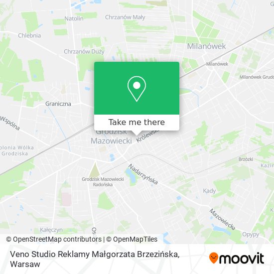 Veno Studio Reklamy Małgorzata Brzezińska map