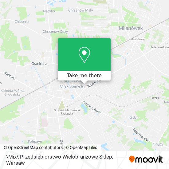 \Mix\ Przedsiębiorstwo Wielobranżowe Sklep map