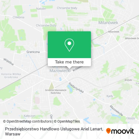 Przedsiębiorstwo Handlowo Usługowe Ariel Lenart map