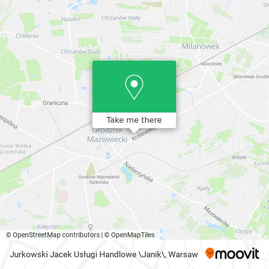 Jurkowski Jacek Usługi Handlowe \Janik\ map