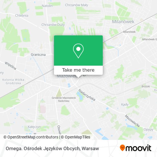 Omega. Ośrodek Języków Obcych map