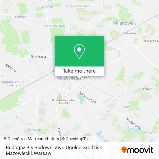 Budogaz Bis Budownictwo Ogólne Grodzisk Mazowiecki map