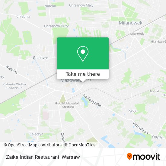 Zaika Indian Restaurant map