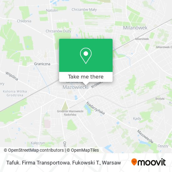 Tafuk. Firma Transportowa. Fukowski T. map