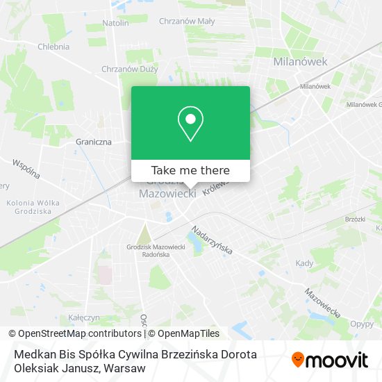 Medkan Bis Spółka Cywilna Brzezińska Dorota Oleksiak Janusz map