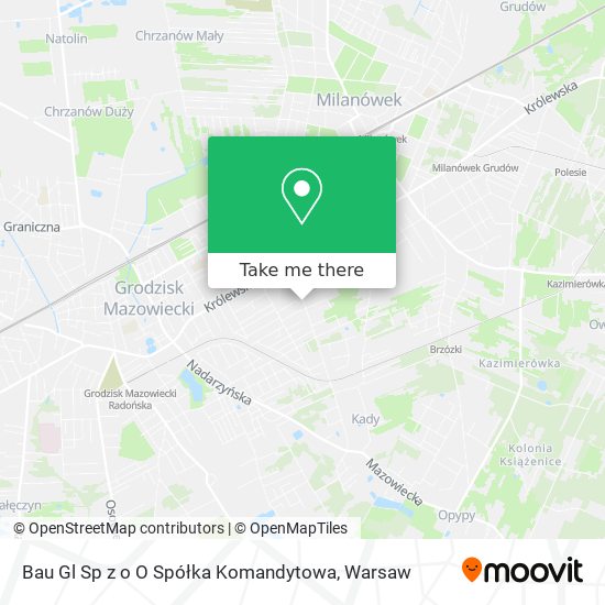 Bau Gl Sp z o O Spółka Komandytowa map