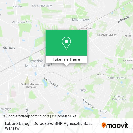 Laboro Usługi i Doradztwo BHP Agnieszka Baka map