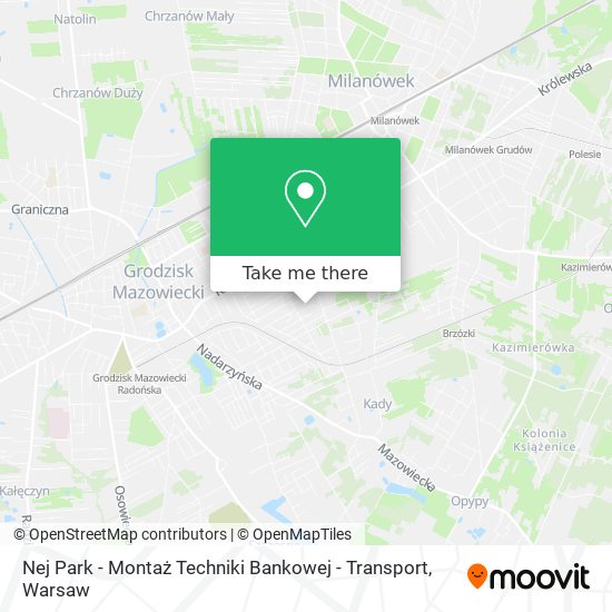 Nej Park - Montaż Techniki Bankowej - Transport map