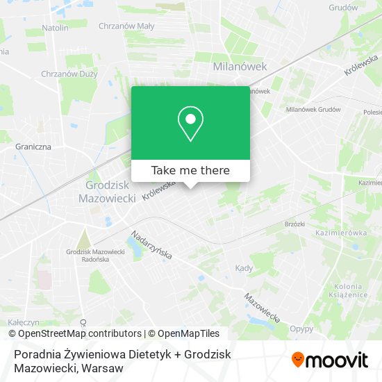 Poradnia Żywieniowa Dietetyk + Grodzisk Mazowiecki map