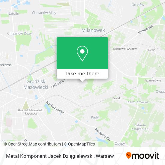 Metal Komponent Jacek Dzięgielewski map