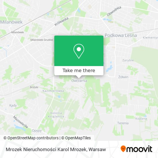 Mrozek Nieruchomości Karol Mrozek map