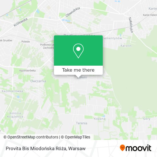 Provita Bis Miodońska Róża map