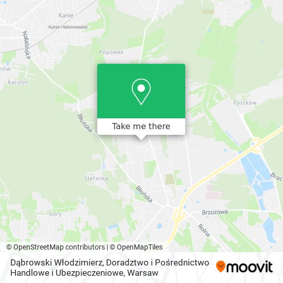 Dąbrowski Włodzimierz, Doradztwo i Pośrednictwo Handlowe i Ubezpieczeniowe map