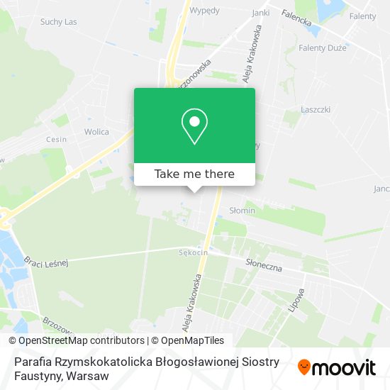 Parafia Rzymskokatolicka Błogosławionej Siostry Faustyny map