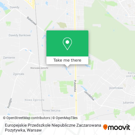 Europejskie Przedszkole Niepubliczne Zaczarowana Pozytywka map