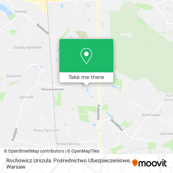 Rochowicz Urszula. Pośrednictwo Ubezpieczeniowe map