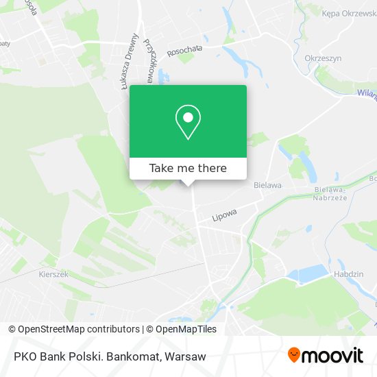 PKO Bank Polski. Bankomat map