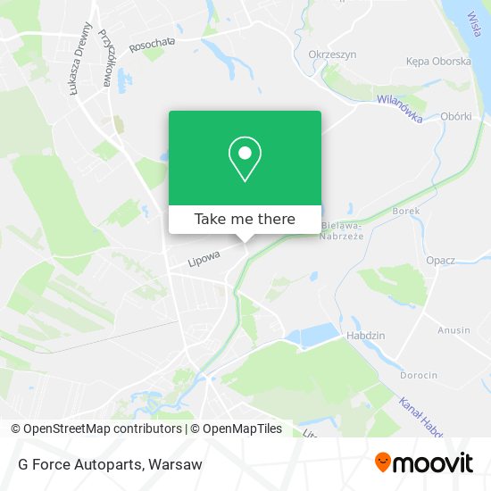 G Force Autoparts map