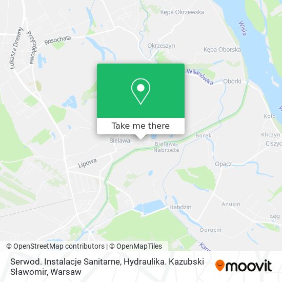 Serwod. Instalacje Sanitarne, Hydraulika. Kazubski Sławomir map