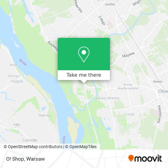 O! Shop map