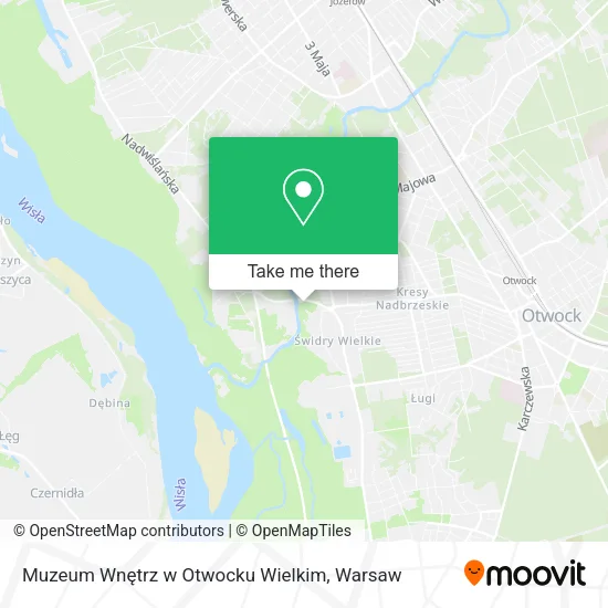 Карта Muzeum Wnętrz w Otwocku Wielkim