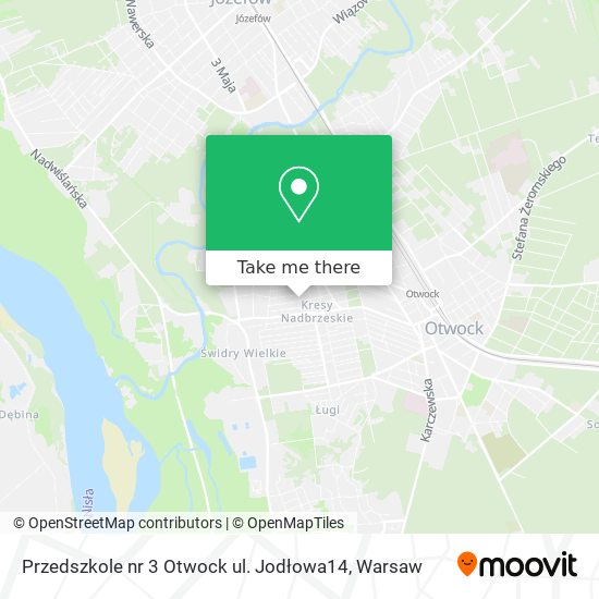 Przedszkole nr 3 Otwock ul. Jodłowa14 map