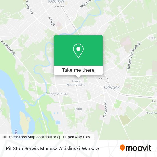 Pit Stop Serwis Mariusz Wciśliński map