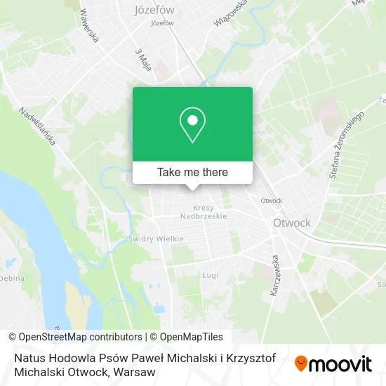 Natus Hodowla Psów Paweł Michalski i Krzysztof Michalski Otwock map