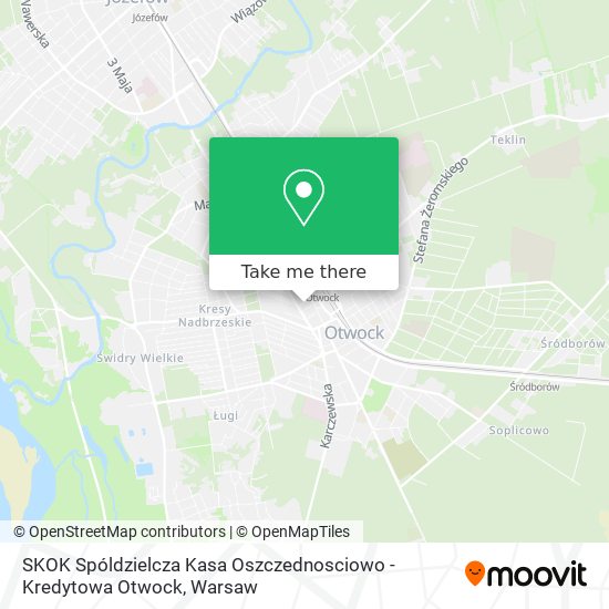 Карта SKOK Spóldzielcza Kasa Oszczednosciowo - Kredytowa Otwock