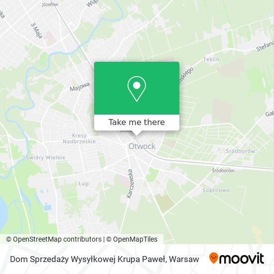 Dom Sprzedaży Wysyłkowej Krupa Paweł map